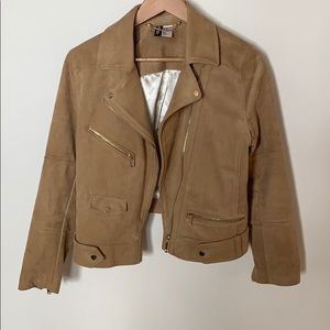 Brown suede jacket
